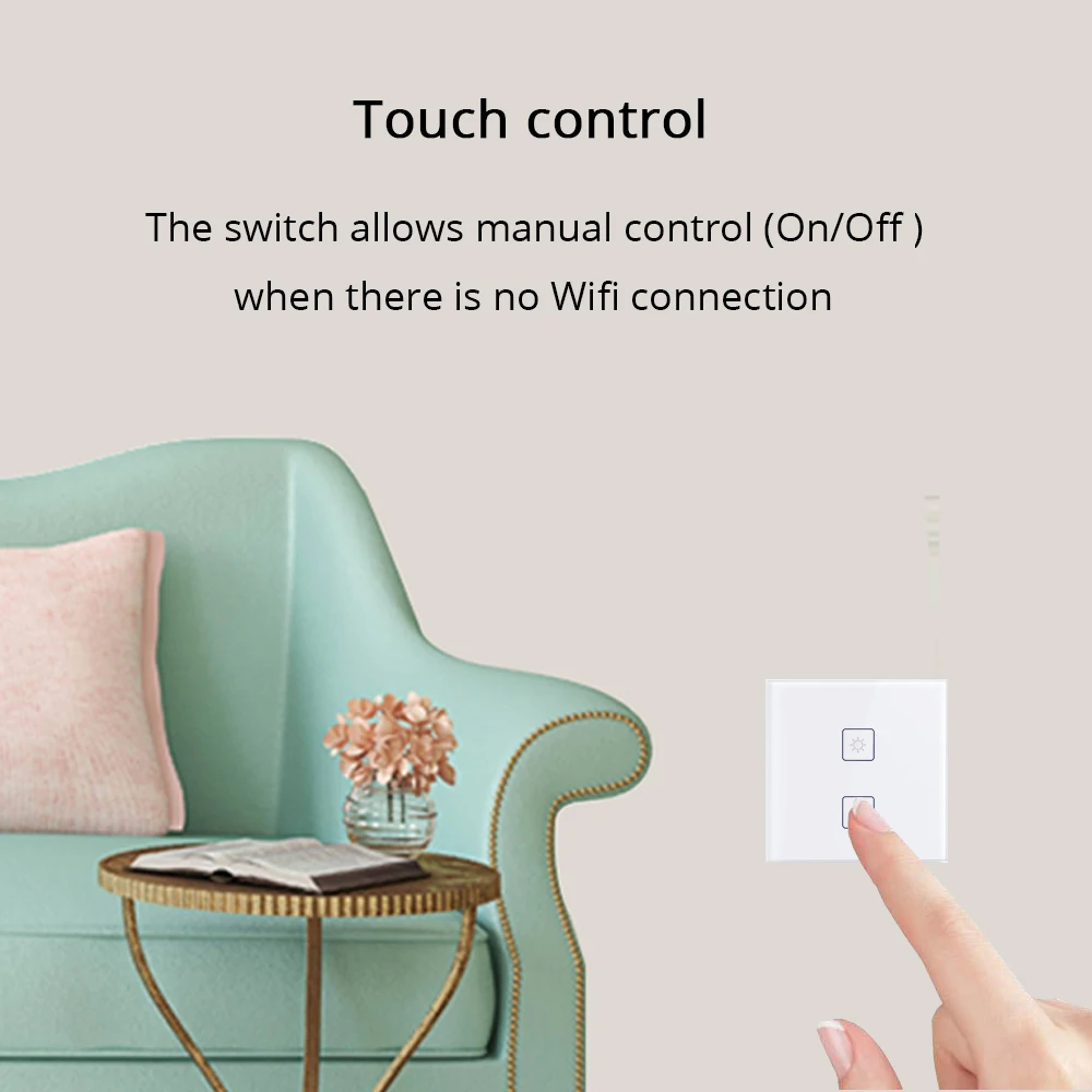 Настенный светильник Zigbee 3 0 2 банды ЕС переключатель работает с Alexa Google Home через