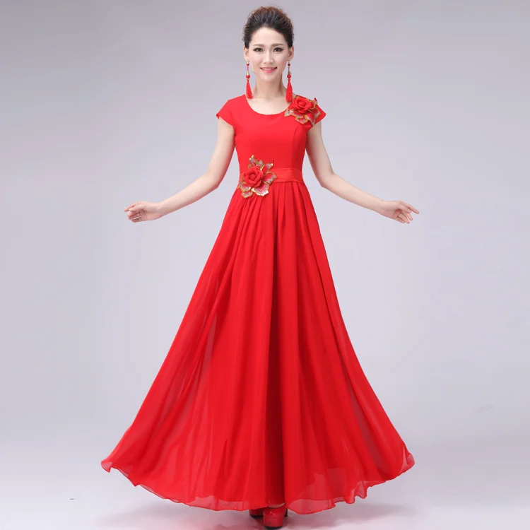 Китайский народный танец на заказ фламенко одежда костюм женский для хора