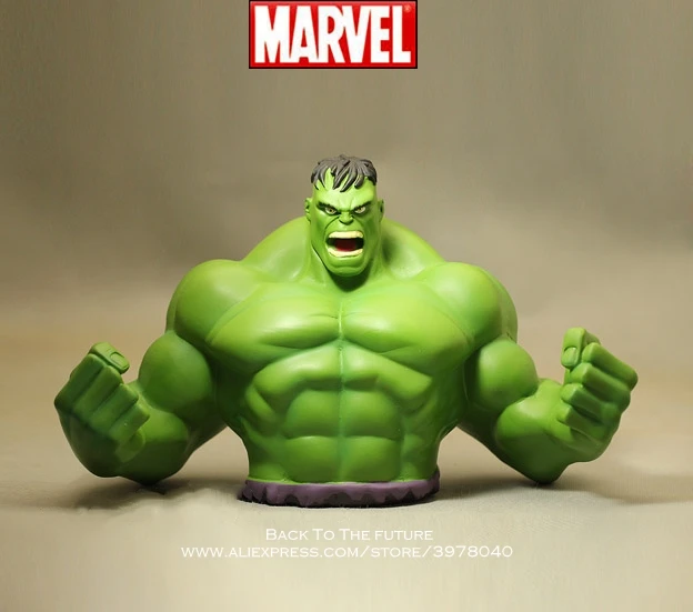 Disney Marvel Avengers Hulk 18cm piggy bank Action Figure Anime Decoration PVC Collection Figurine Toy model for children gift