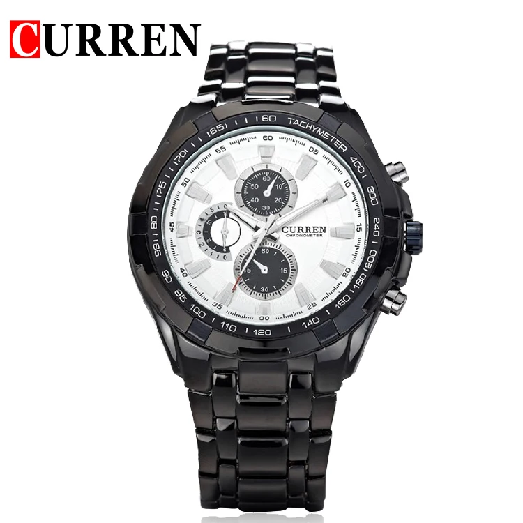 Часы наручные CURREN Мужские кварцевые брендовые Роскошные спортивные
