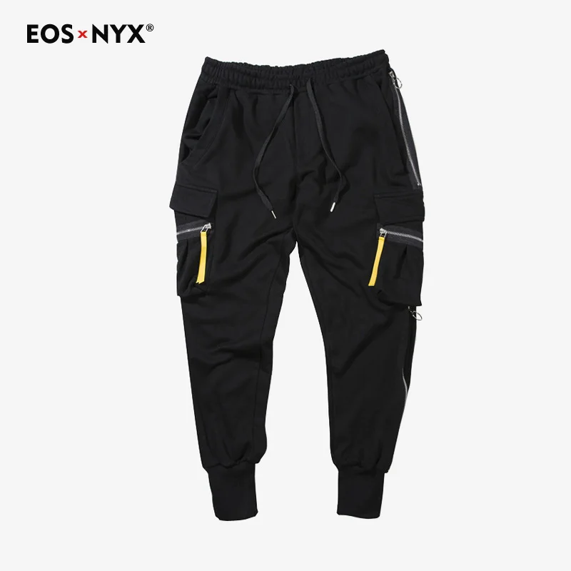 Eosnyx Канье Уэст Хип-хоп брюки-карго шаровары мужские повседневные Jogger брюки