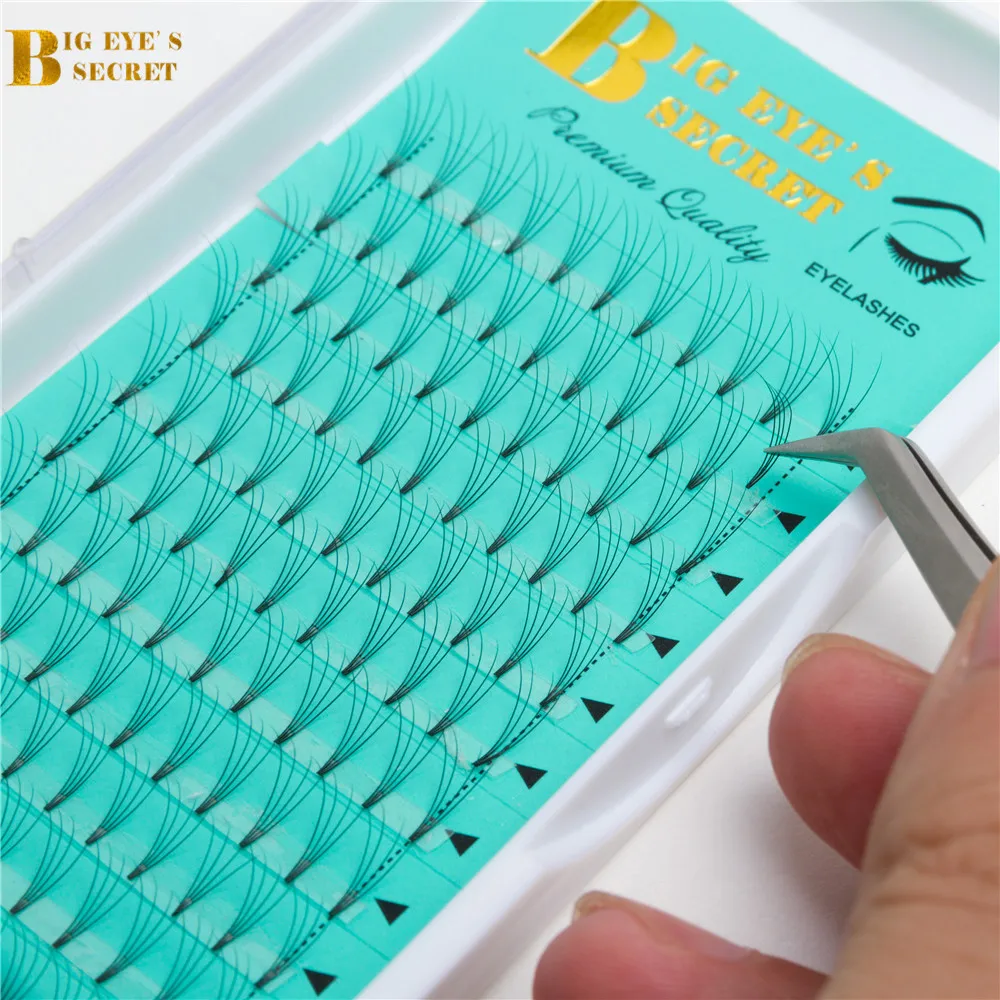 

Short Stem Volume Lash Volume Lash Supplies 8-18mm Handmade False Eyelash Extension Volume Fans Natural Black Premade Fans