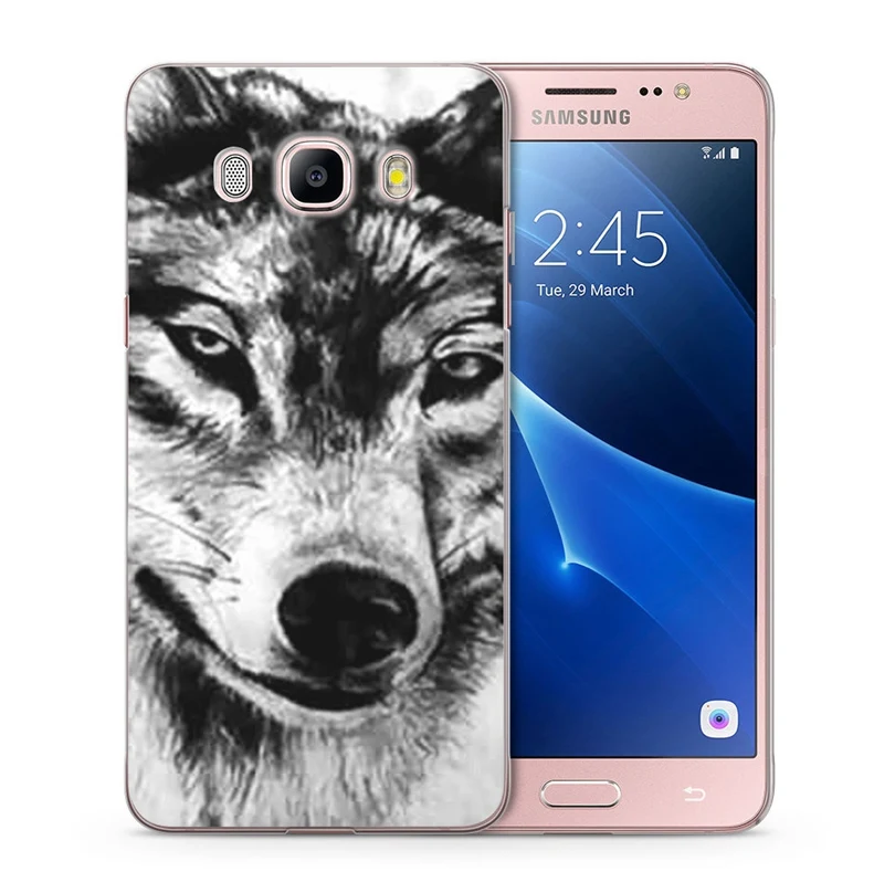 Для Samsung Galaxy A3 A5 2016 2015 2017 prime J1 J2 J3 J5 J7 G530H S8/plus Note 8 TPU силиконовый цветной волчий