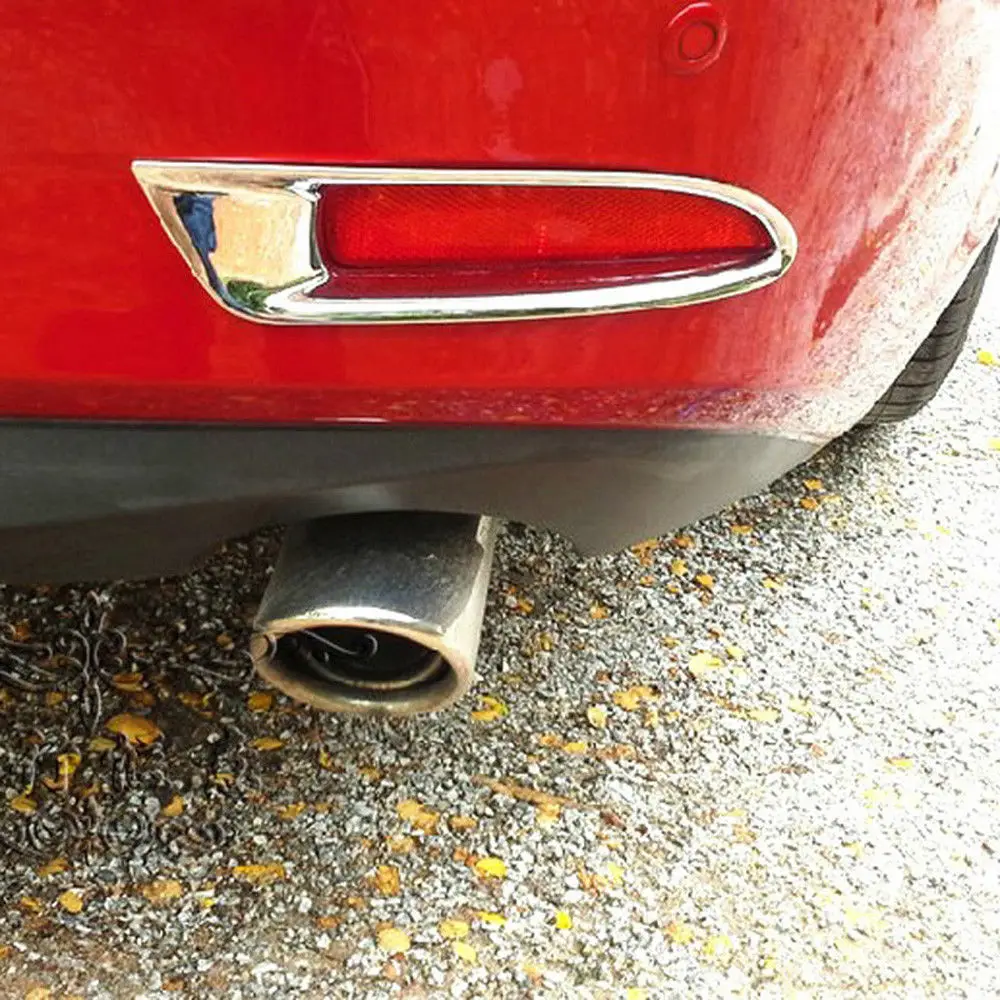 2 шт. хромированный чехол для Mazda 6 Atenza 2014 2015|fog lamp cover|tail light coversfog cover |