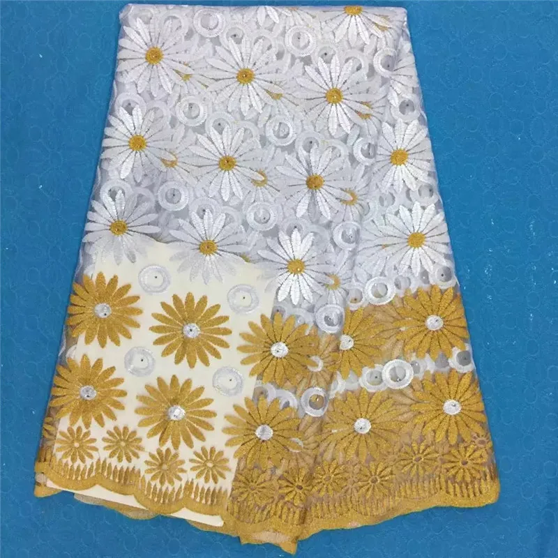 Африканская кружевная ткань 2017 женская мода красивый белый высокое качество