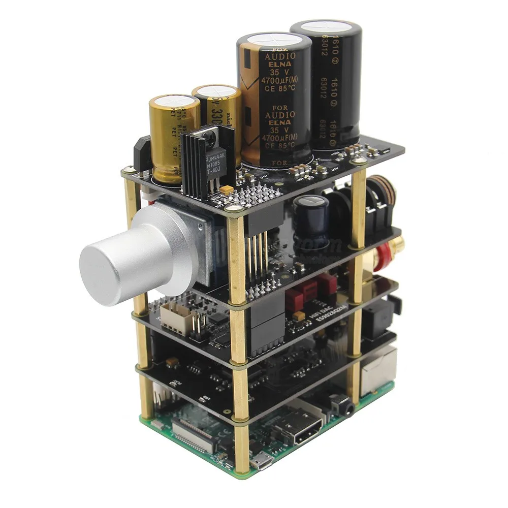 Raspberry Pi X20 Hi Fi аудио комплект (X20 ES9028Q2M DAC плата/плата для X10 I2S/плата