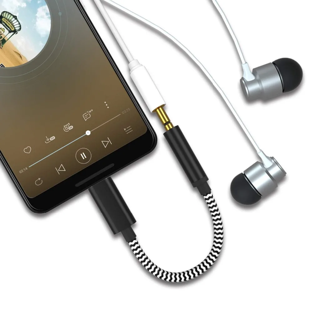ACCGUYS usb type C до 3,5 мм Цифровой аудио адаптер 24 бита разъем для наушников конвертер для Google Pixel 2 3 XL эфирные PH-1 iPad Pro