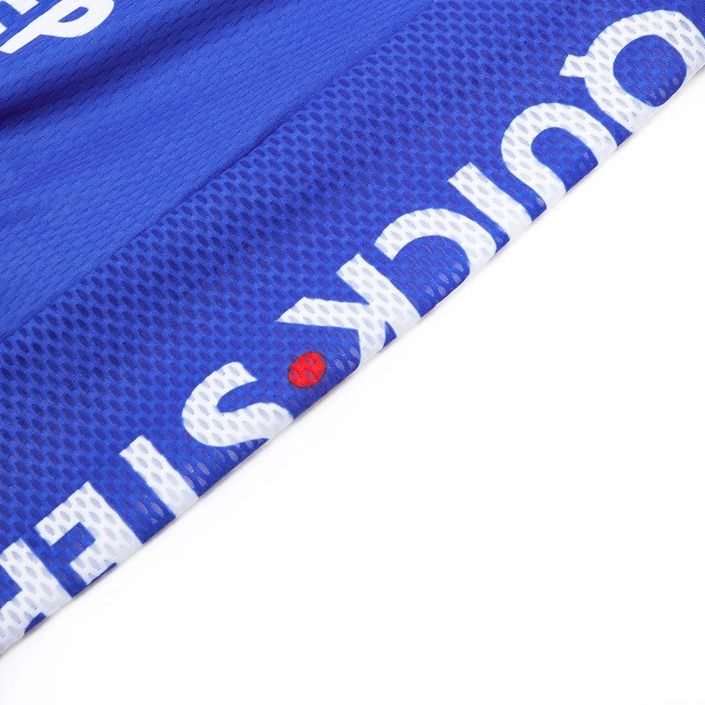 Зимние Синие Quick Step велосипедные Джерси внедорожные Мотокросс Мужская футболка с