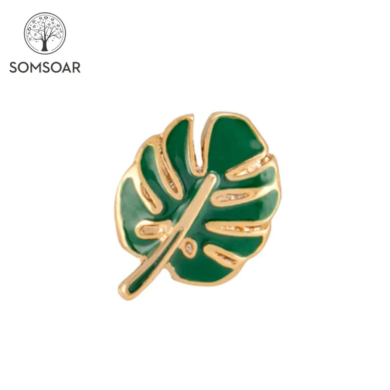 Somsoar ювелирные изделия PHILODENDRON подвески в виде листьев 10 мм сетчатый Браслет и