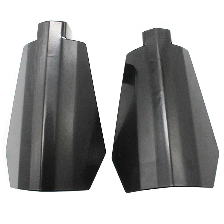 

Small Motorcycle Customs Stainless Coffin Cut Hand Guards Guard For Harley Sportsters Dyna FXR Models Black