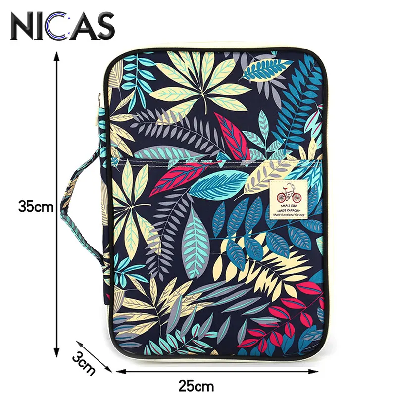 NICAS Multifunction BOHO Style Oxford Cloth Pencil Bag For Pens Notebooks iPad Computer School Portable Stationery F170901b | Канцтовары