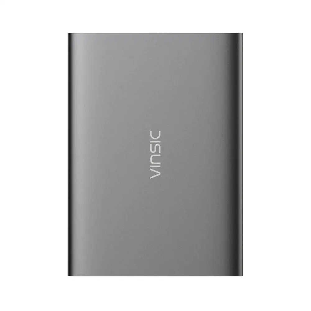 Vinsic 20000 мАч Внешний аккумулятор Dual USB Type C 5 в 3A светодиодный дисплей Внешнее
