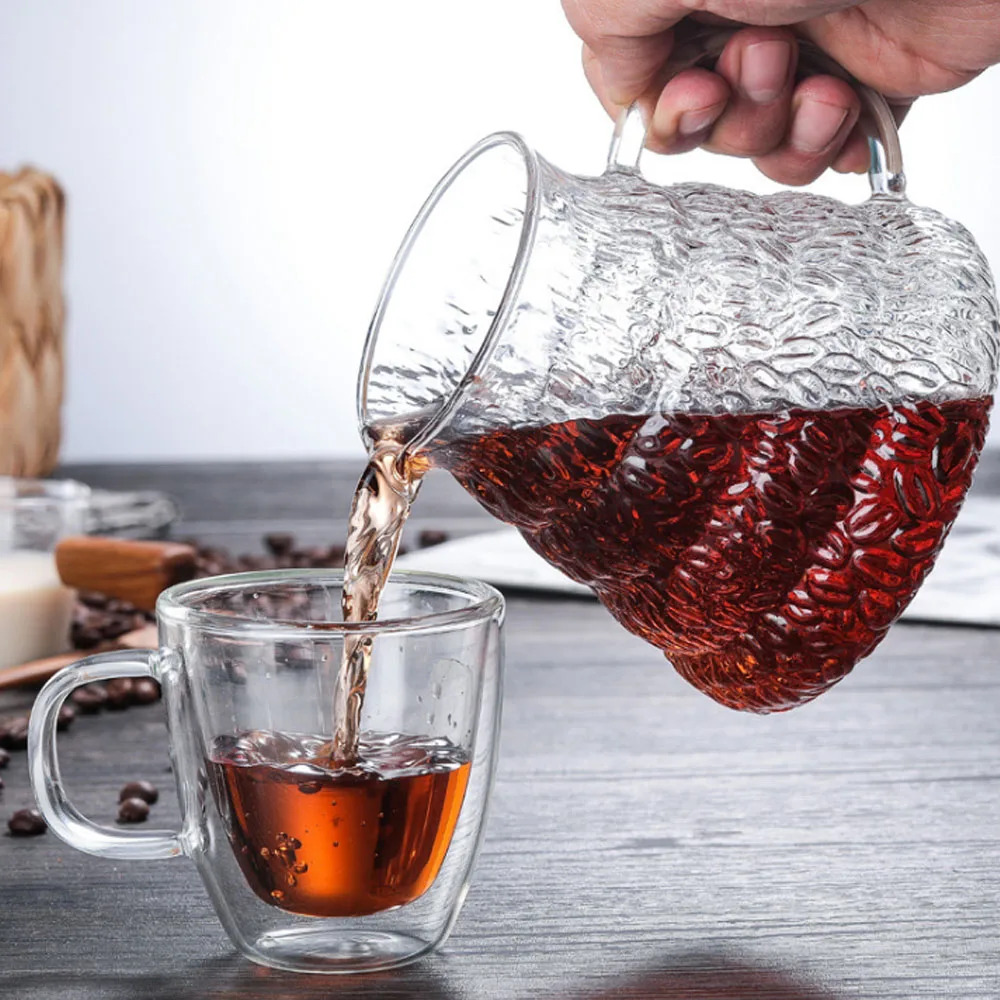 Eco coffee Новое поступление термостойкий стеклянный V60 сервер диапазона 360/580/780 мл