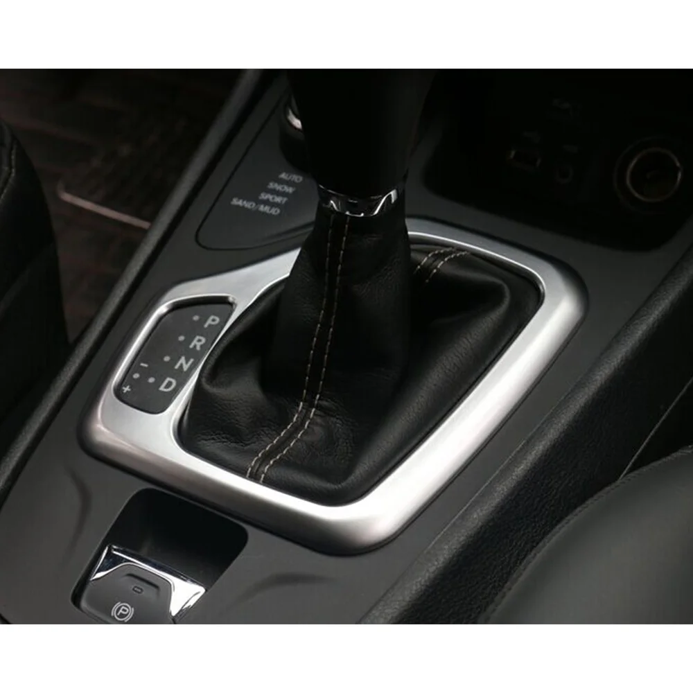 Для Jeep Cherokee 2014 2015 2016 ABS Хромированная внутренняя коробка передач Панель