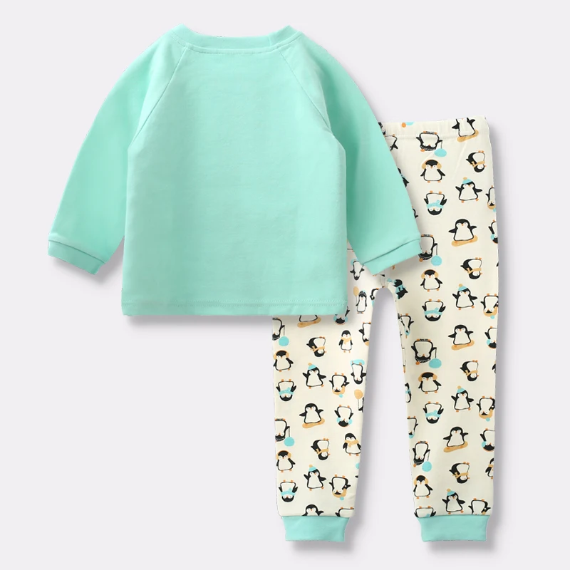New Spring Long Sleeve Kid Tshirt Pants Set Baby Cotton Kids Boys Clothes Suit Girls Outfit Toddler Girl Children Suits | Детская одежда