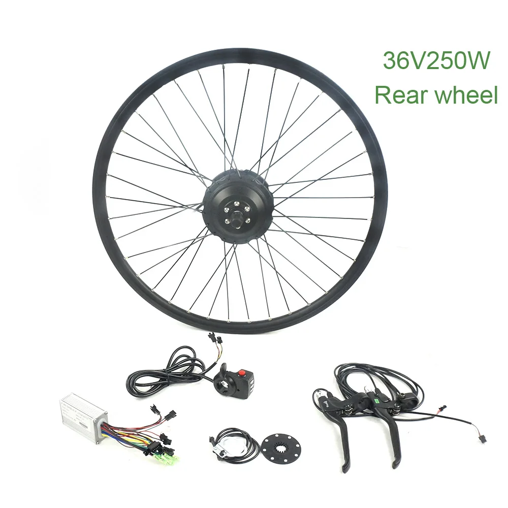 Okfeet 36 V 250 W 350 mxus hub моторное колесо для электровелосипеда комплект черный 26 &quot27 5 28