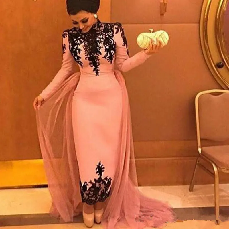 Новое поступление вечерние мусульманское вечернее платье vestido de noiva sereia платье стрейч атласное платье халат de soiree вечерние кружева - Цвет: same as picture