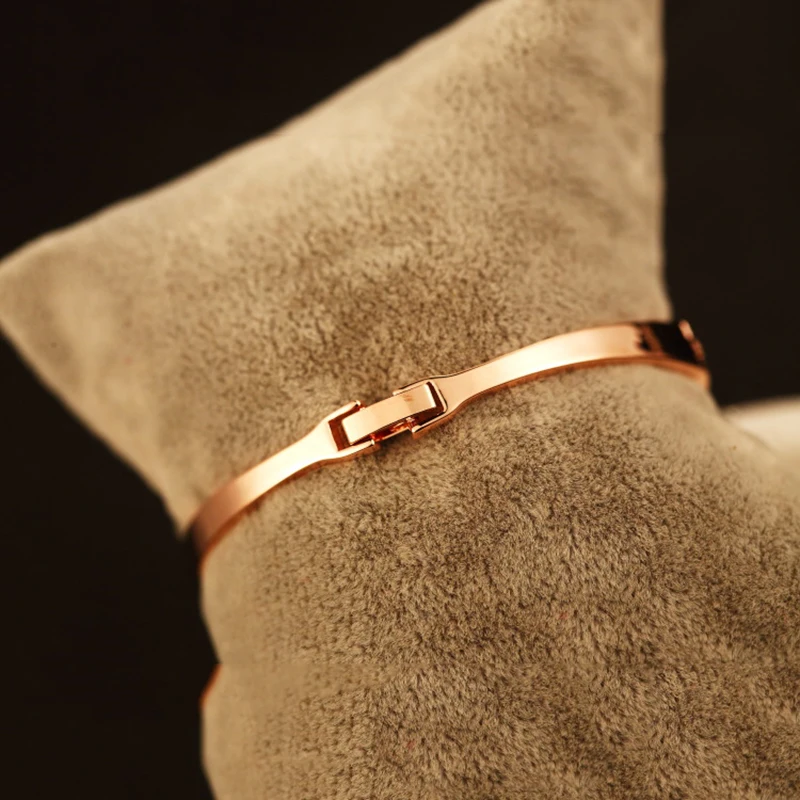 Женский браслет из розового золота с фианитами|bracelet hand|rose gold braceletgold bracelet |