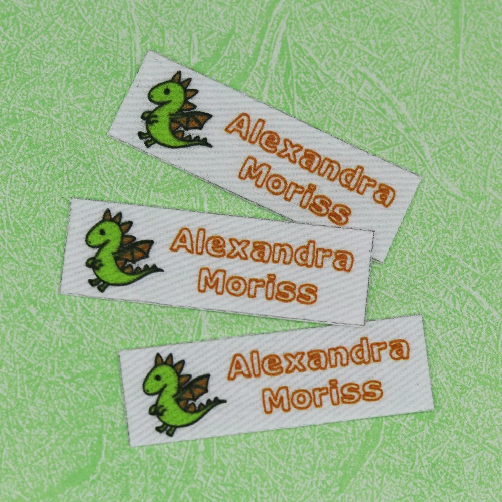 120 pieces Custom logo labels Name iron on label Clothing tags Organic Cotton Labels | Дом и сад