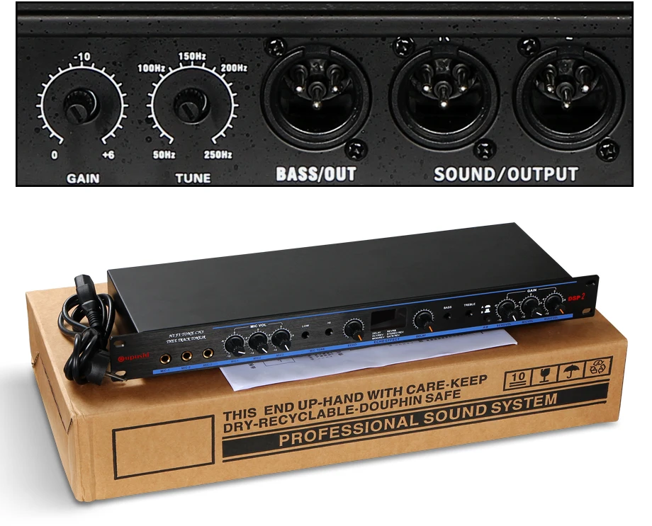 Oupushi профессиональный цифровой усилитель процессор 2 способа Hi-Fi аудио динамик делитель частоты стерео кроссовер