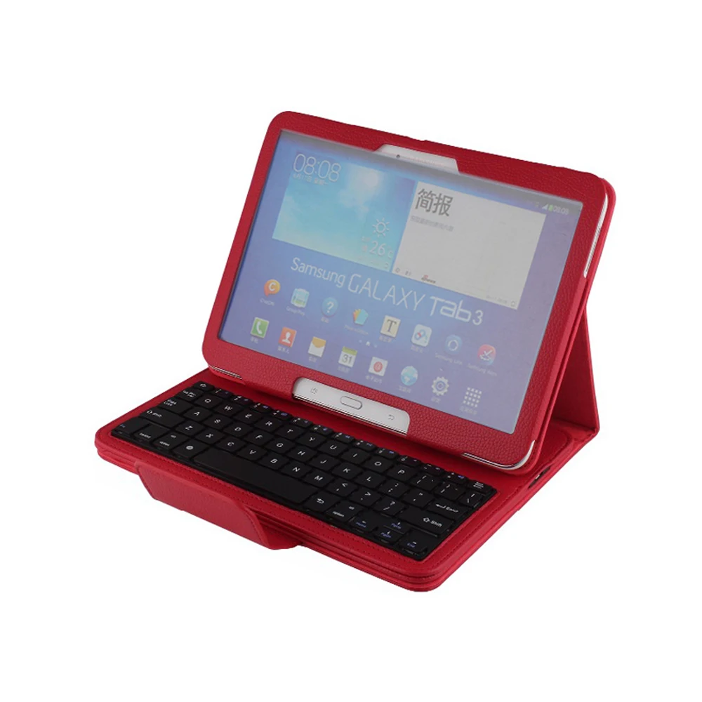 Отсоединяемый беспроводной Bluetooth чехол-клавиатура для samsung Galaxy Tab3 Tab 3 10,1 P5200 P5210 P5220 чехол для планшета со стилусом