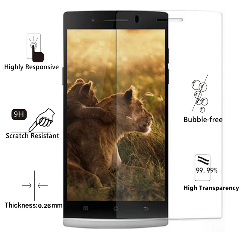 3 шт. 2.5D Закаленное стекло для OPPO Find 5 9H Высокое качество Взрывозащищенная
