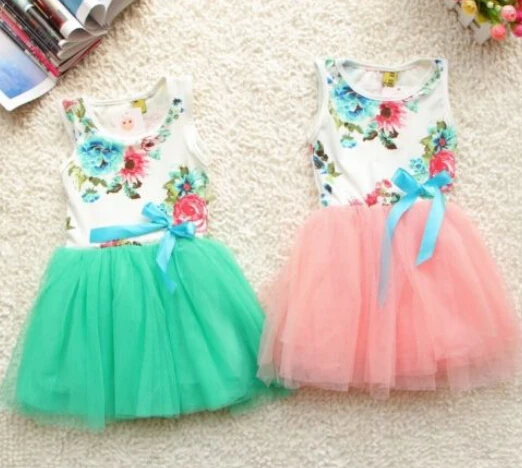 Лето 2017 топы в стиле пэчворк с цветочным кружевом для маленьких принцесс и