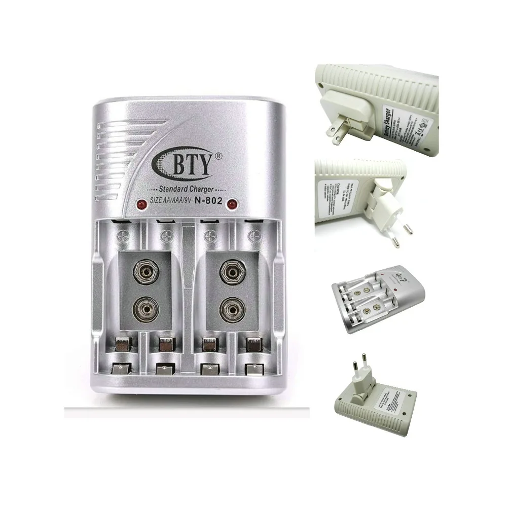 Зарядное устройство BTY N-802 Smart AA AAA + Перезаряжаемая Ni-MH батарея 8x1 2 в 1350 серии 350 мАч
