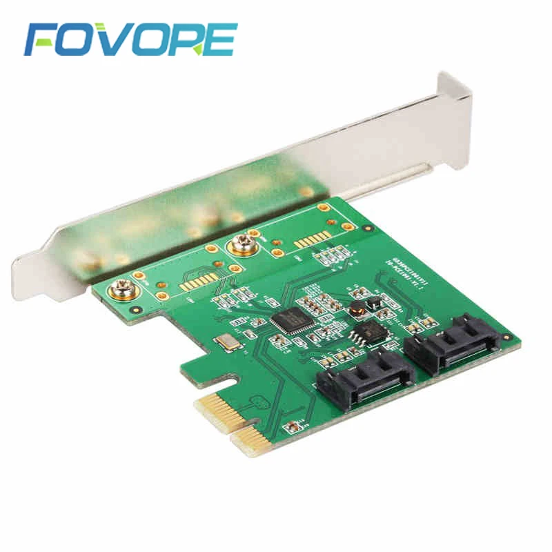 Pcie sata расширения PCI express SATA 3 карта контроллера 2 порта плата диск pcie ssd адаптер Raid