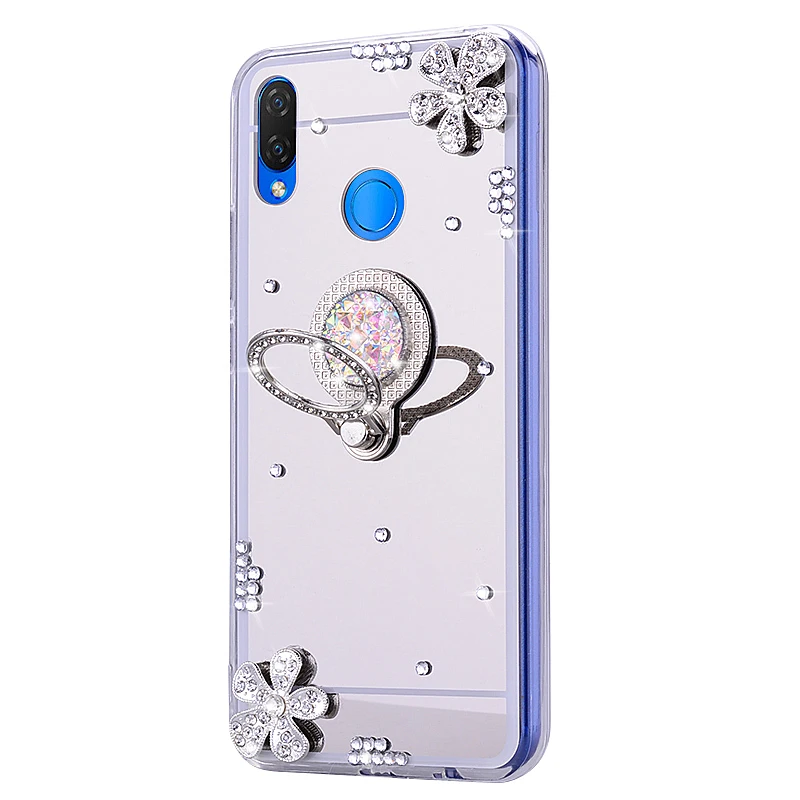 Зеркальные Силиконовые ТПУ чехлы для телефонов Huawei P9 lite 2017 P20 plus P30 honor 20 pro 9X 9 10 8C 8S