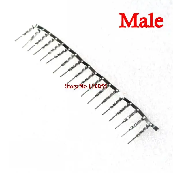 【SIMPLE ROBOT】100Pcs For Dupont Jumper Wire Cable Housing Male Pin Connector Terminal 2.54mm New | Электронные компоненты и