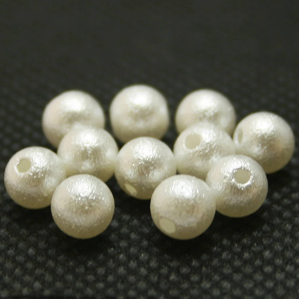 Pick Size 4.6.8.10.12.14.16.18.20mm ABS White Imitation Pearl Beads Round Bead Wrinkled skin fit DIY Bracelet Making | Украшения и