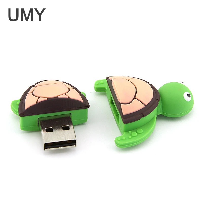 USB-флеш-накопитель UMY в виде черепахи 8 ГБ 100% оригинальная USB-флешка 2 0 | Компьютеры