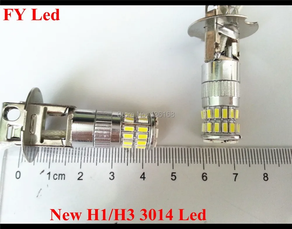 Бесплатная доставка 2 шт. Canbus без ошибок H3 белый 18 Вт Samsung 3014 SMD чип светодиодная