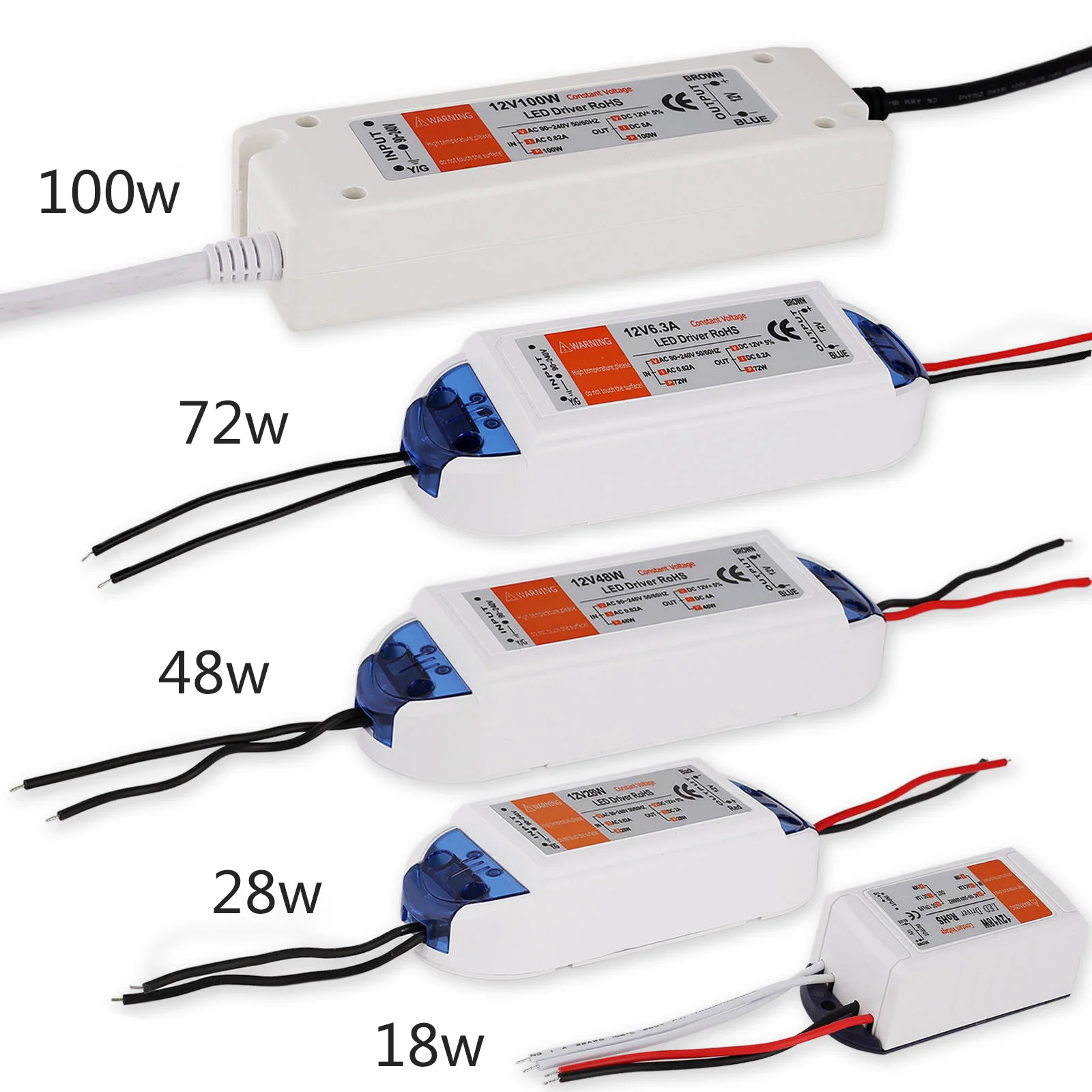 AC 90 240 V К DC 12 светодиодный адаптер драйвера для светодиодной ленты 2 шт|Адаптеры