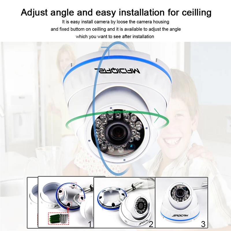 Saqicam AHD 1/3 &quot720 P HD IR Cut CCTV купольная домашняя охранная уличная дневная Ночная