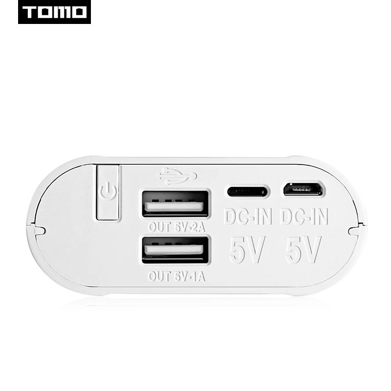 Внешний аккумулятор TOMO T3 18650 для Xiaomi Redmi note 4x5 Mi портативное зарядное устройство