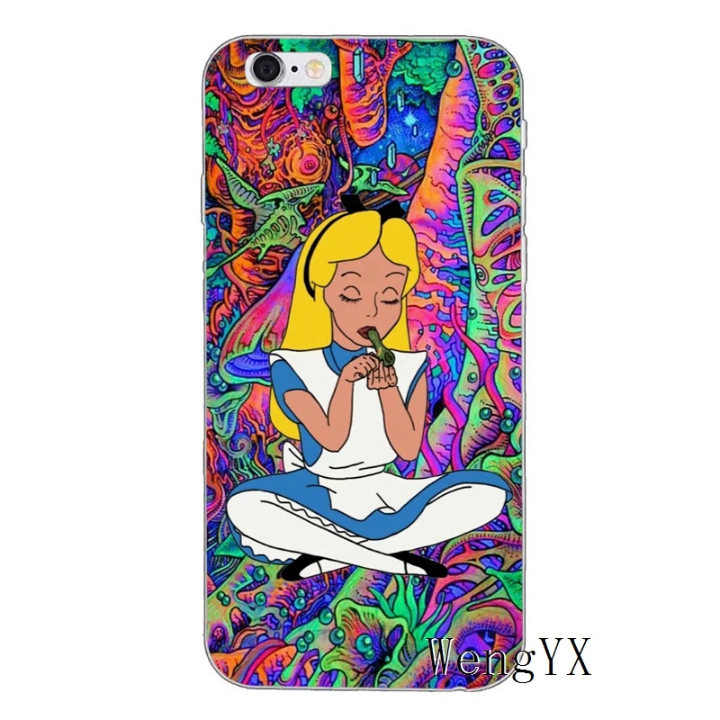 Курение травы женщина для iPhone X XR XS Max 8 7 plus 6s 6 plus SE 5S 5c 5 4S 4 iPod Touch чехол мягкий чехол для телефона - Цвет: Weed-Smoking-A-03