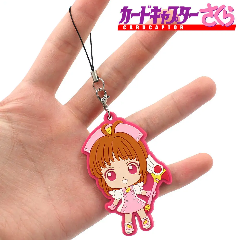 OHCOMICS Cardcaptor Sakura Горячая Аниме цепочка брелок для ключей из ПВХ Костюм подвески