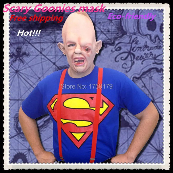 Латексная Маска на Хэллоуин Реплика из сериала Ленивец страшная маска Фредди