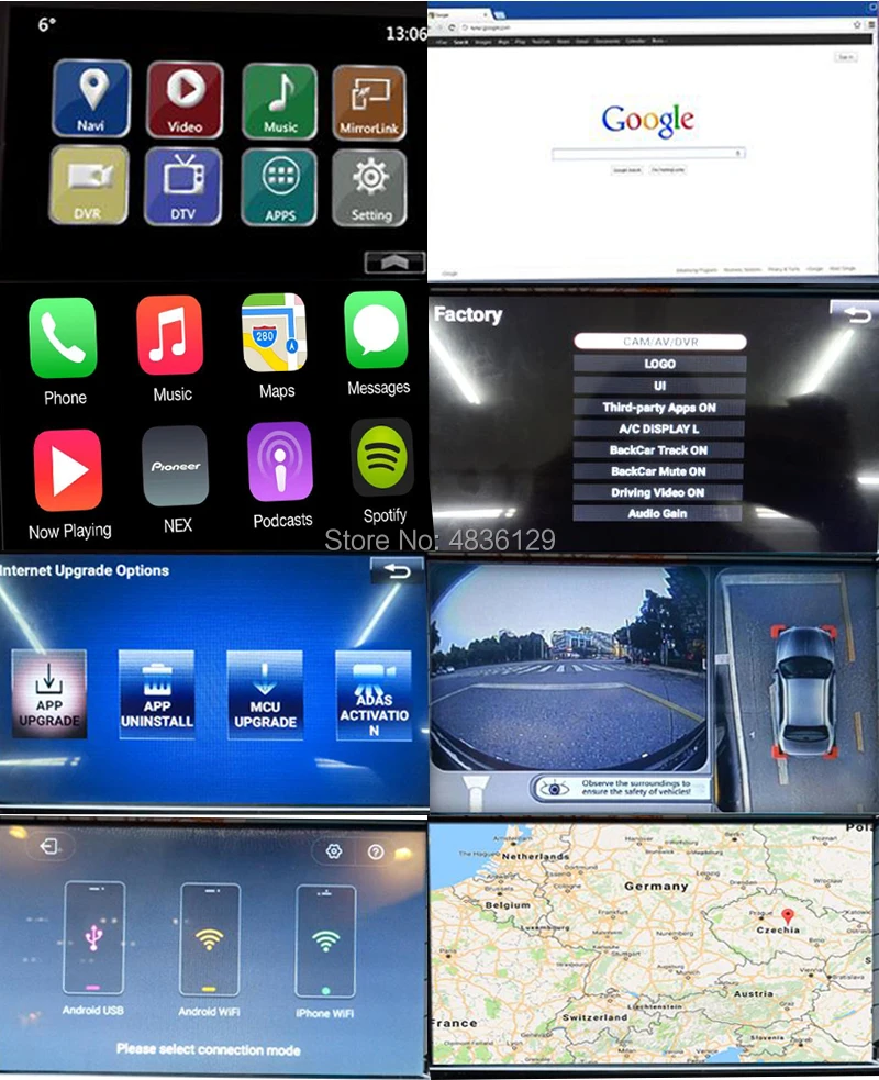 Автомобильный видео Android 6,0 интерфейс для Nissan PATROL y62 QUEST с wifi APP, MCU