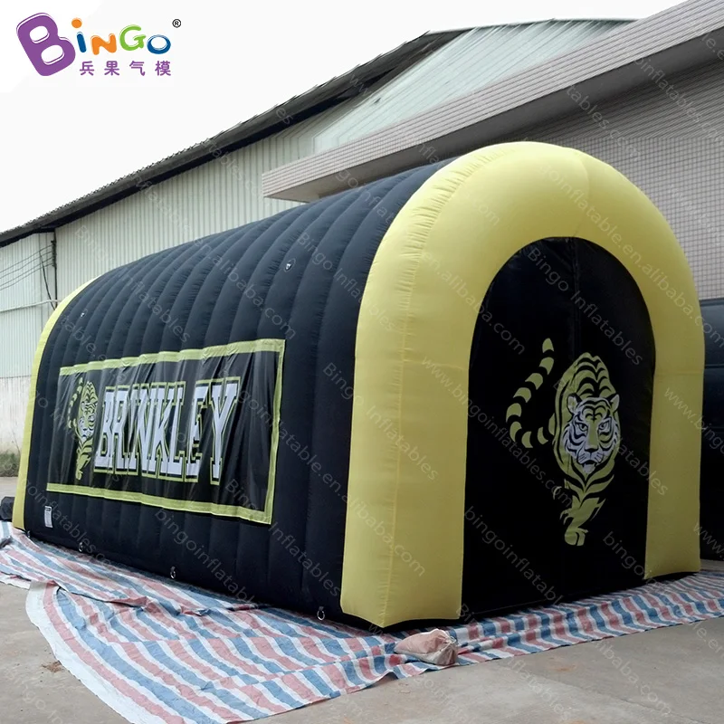 Personalized 7.2x3.5x3.5 meters inflatable football tunnel / tent inflatables tiger mascot toy tents | Игрушки и хобби