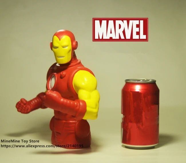 DISNEY Marvel Мстители Железный человек Копилка 15 см фигурку осанка коллекция