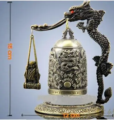 Лидер продаж отличные Китай Тибет латунь Дракон Будда Bell Украшения Статуи|statue