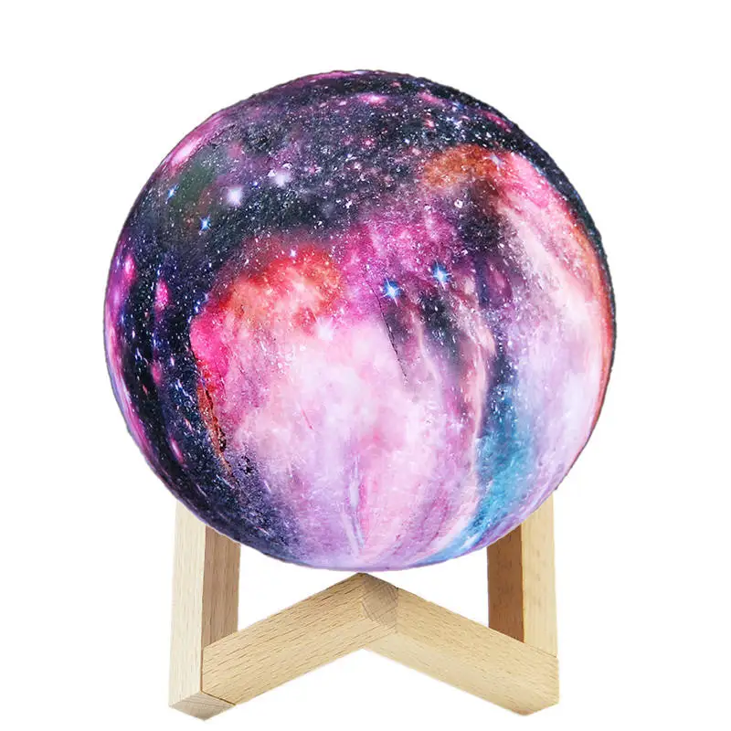 3D Светодиодная лампа с Луной ночник Galaxy USB звезда шар принт настольная украшение