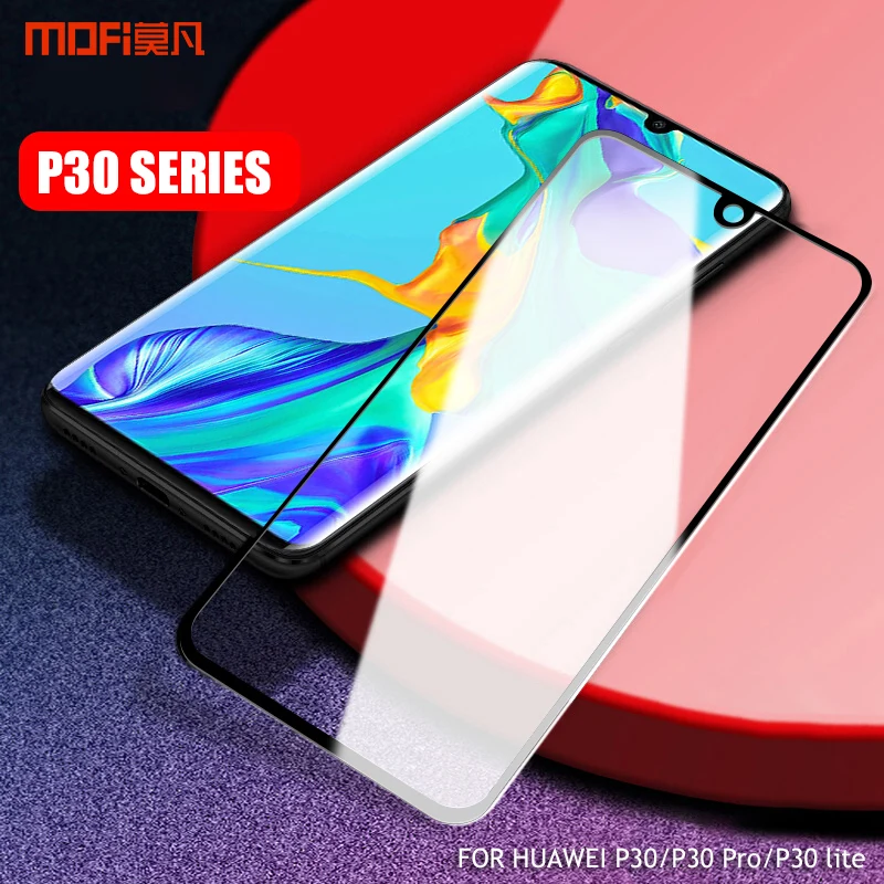 Закаленное стекло для huawei P30 Pro полноэкранная защитная пленка MOFi lite P30pro|Защитные