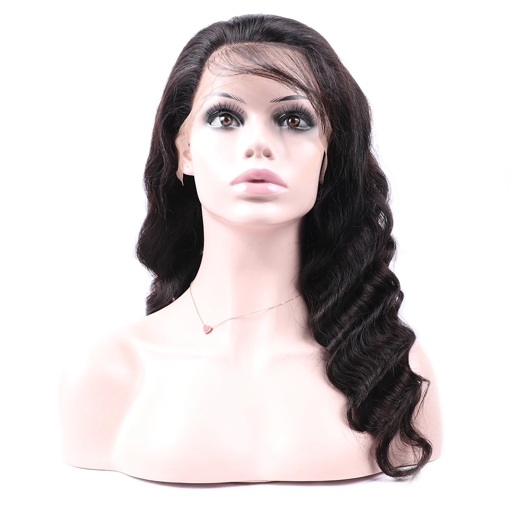 Mstoxic Lace Front Human Hair Wigs Pre Plucked Brurmes Loose Deep Wave With Baby Remy Natural Hairline | Шиньоны и парики