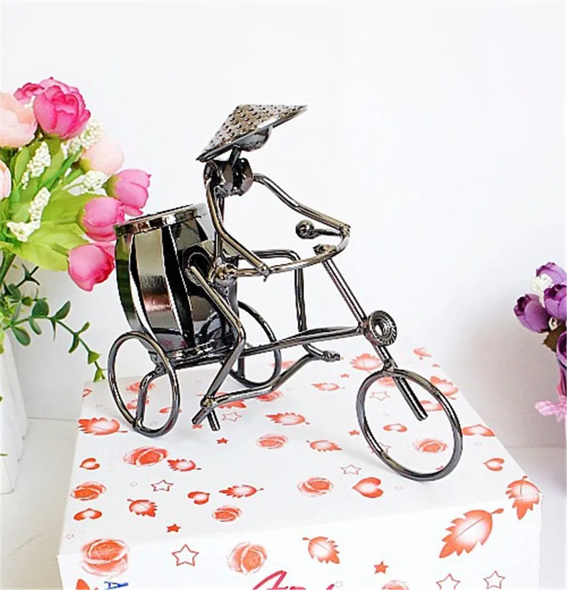 Металлическая соломенная шляпа для велосипеда металлический Настольный