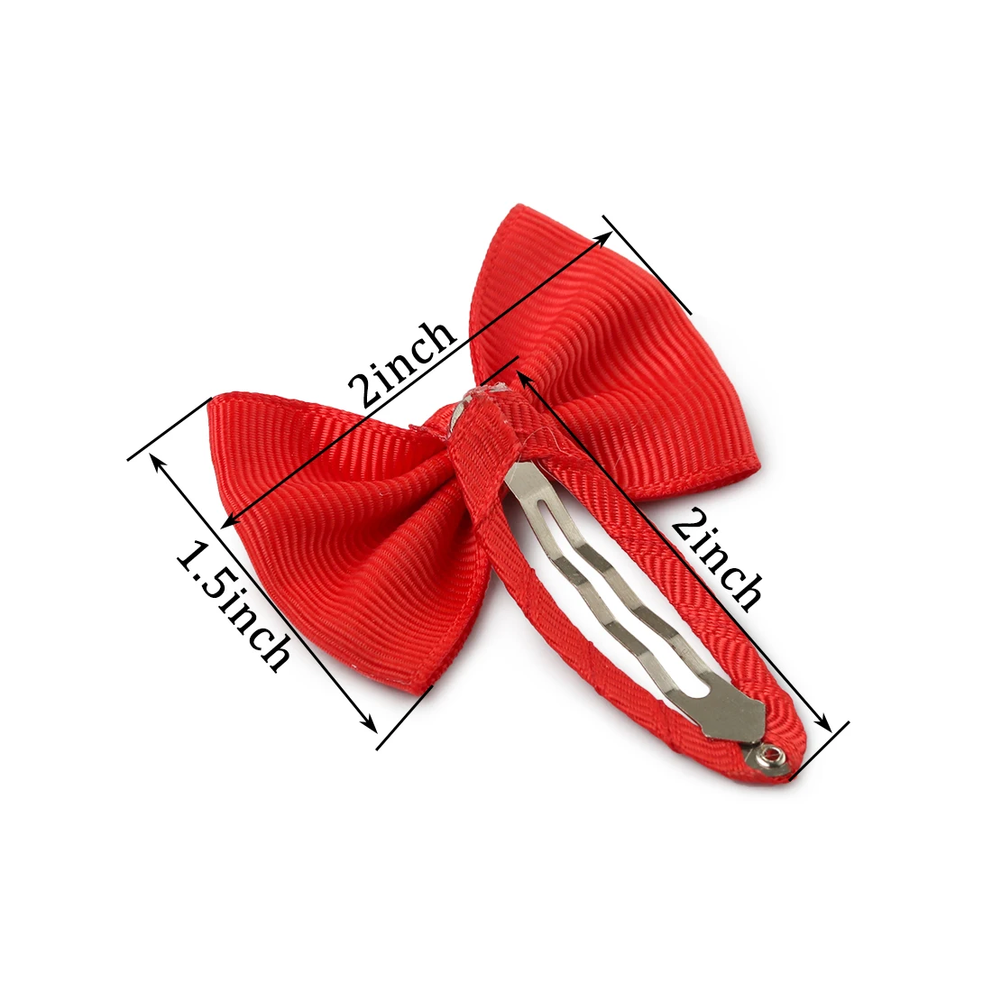 36pcs/lot Mini Grosgrain Ribbon Bows With Bobby Pin Children's Solid Color Hair Clips 18Colors |