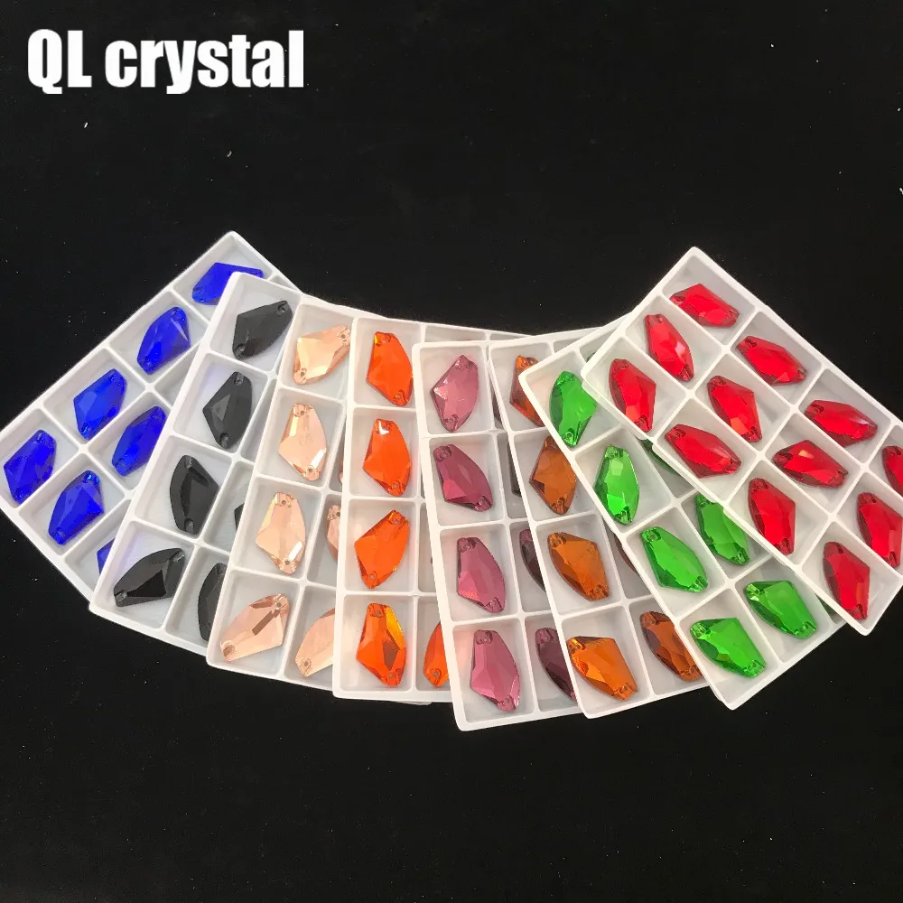 Special-shaped crystal sewn on rhinestones without claws flat back Navette стразы stone used for clothing decoration | Дом и сад